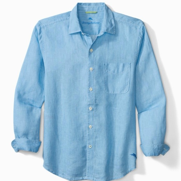Sea Glass Breezer Linen Shirt - Picture 1 of 4